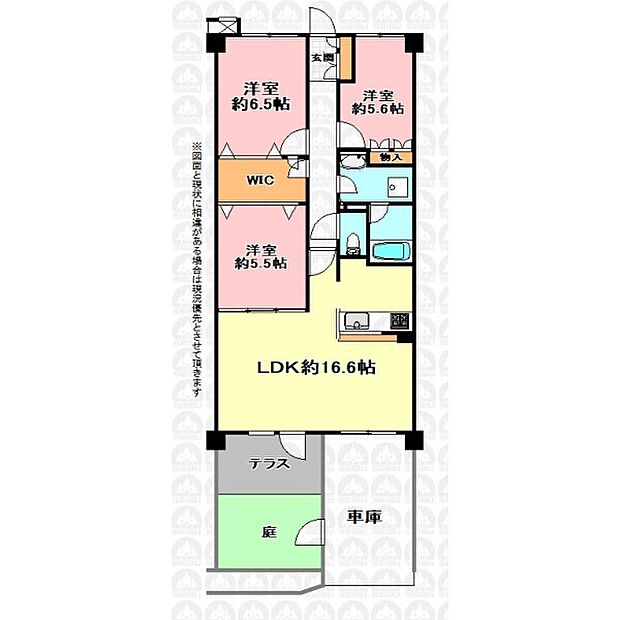 コージーコート浦和(3LDK) 1階の間取り図