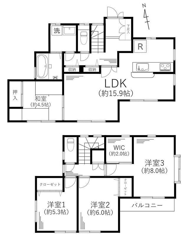 上荻野リフォームオール電化住宅(4LDK)の内観