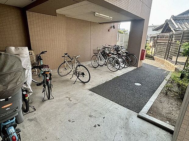 自転車置き場です。