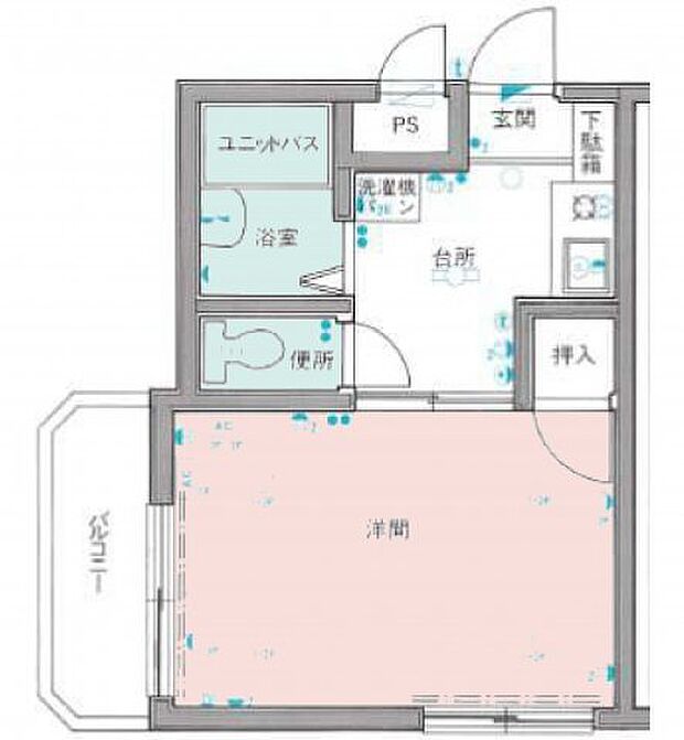 パレ・ドール町田上鶴間(1K) 2階の内観