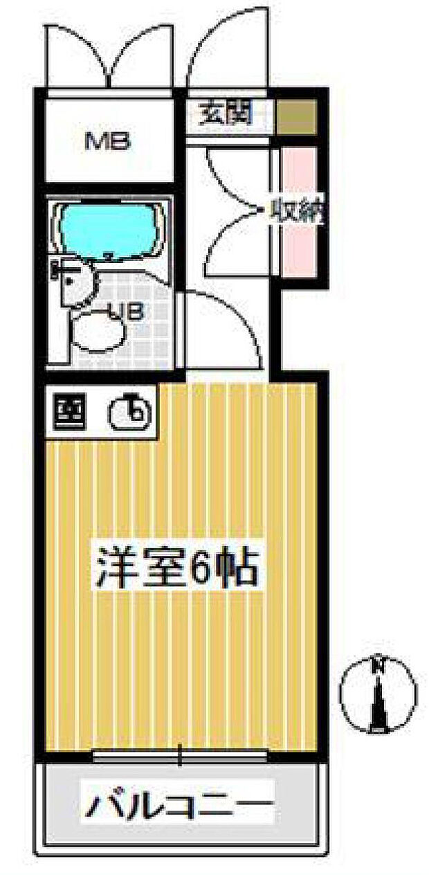 メゾン・ド・ノア元横山(1R) 4階の間取り図
