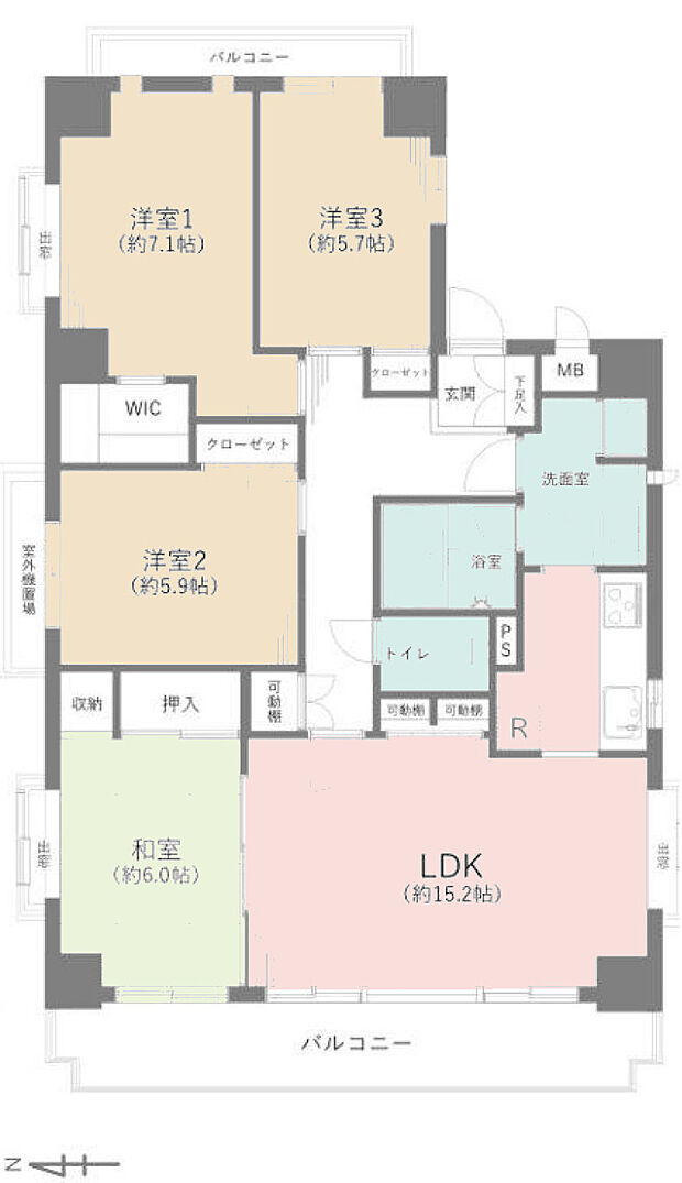 中古マンションの4LDKは、ワンランク上のスペースをご希望の方には、よい物件です。4部屋に加えて、広々としたダイニングルームがあれば、家族団らんの食事や、友人を呼んでのパーティにも十分対応可能です。