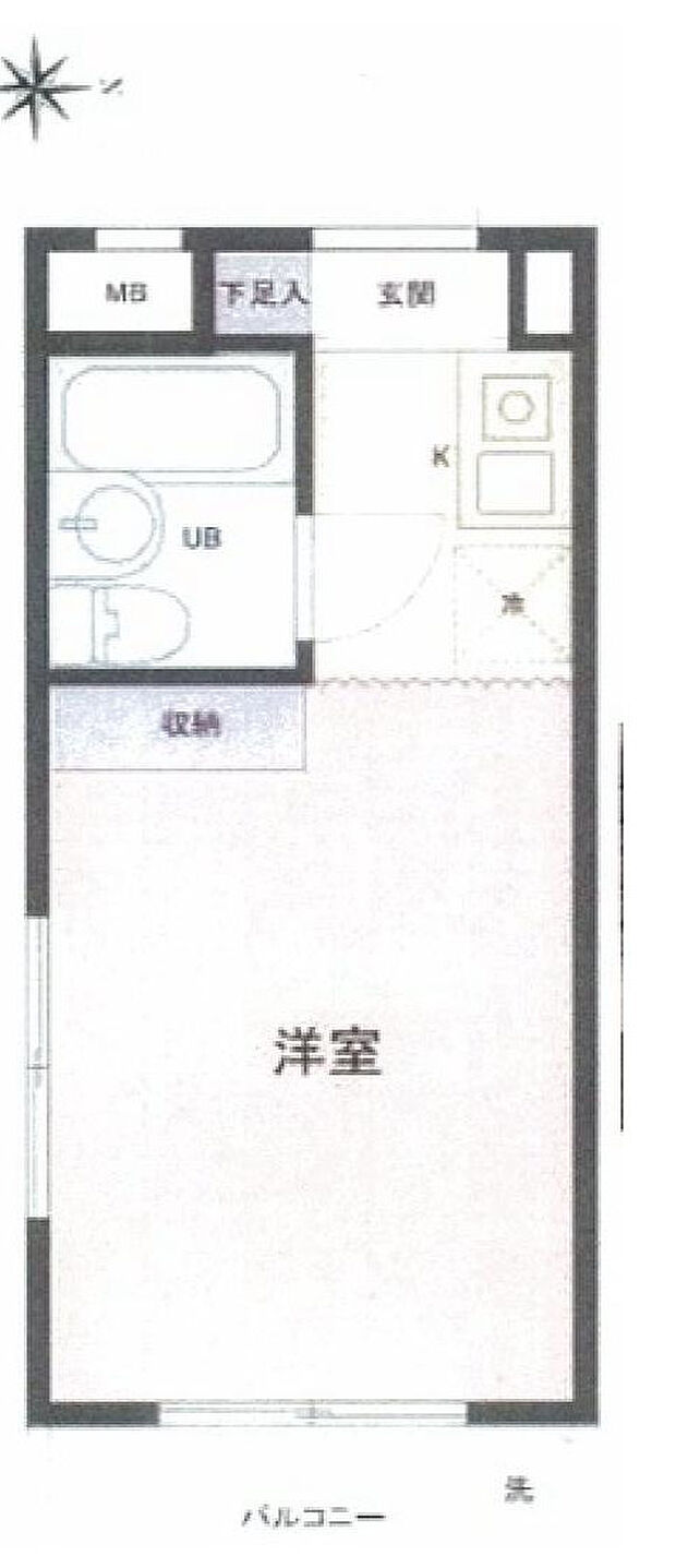 アートイン大塚(1K) 4階の間取り図
