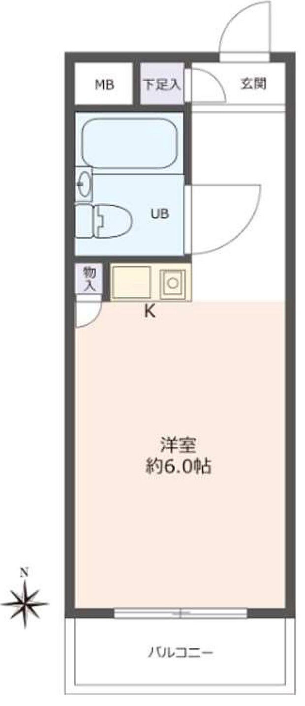 メゾン・ド・ノア元横山(1R) 3階の間取り図