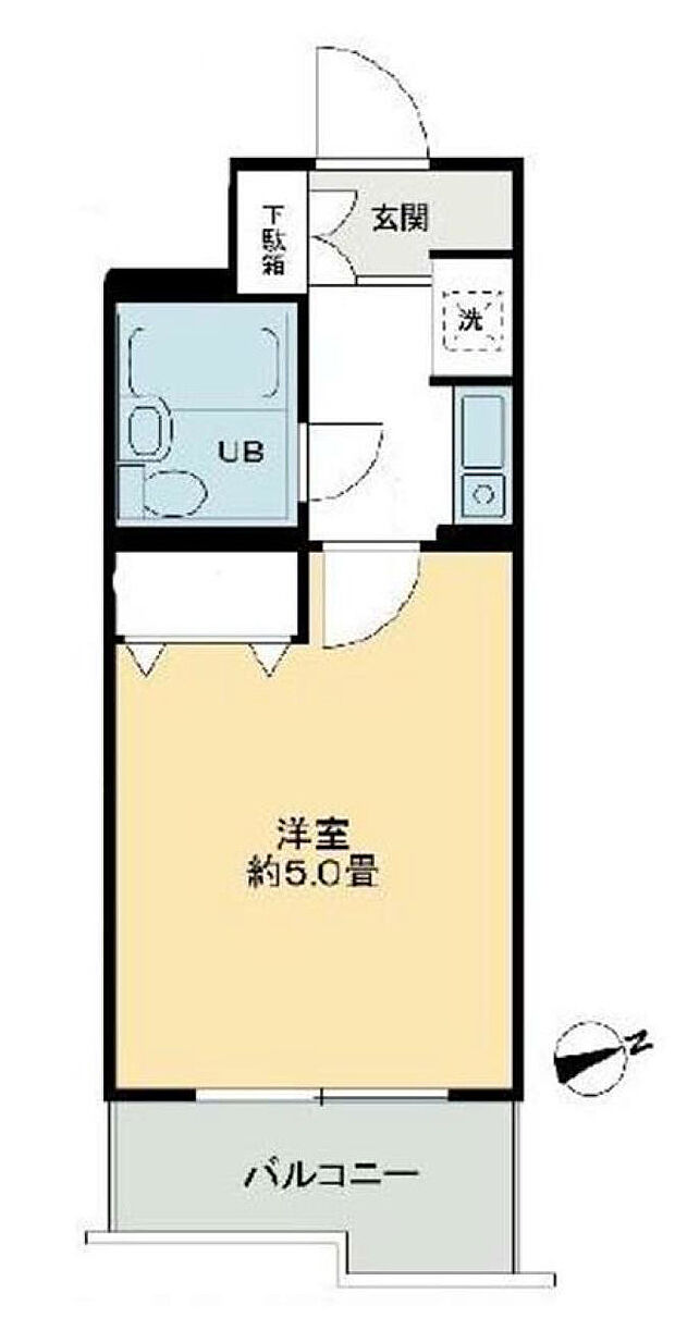 ライオンズマンション南橋本　第2(1R) 5階の間取り図