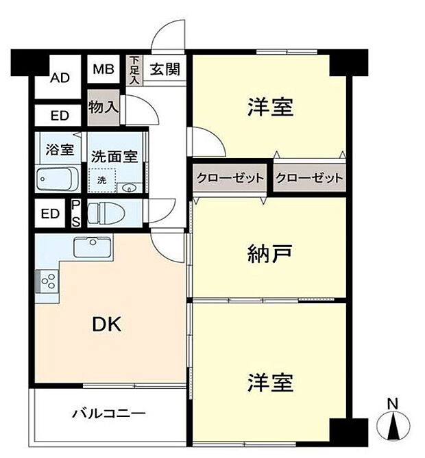 中古マンションの2DKは、コンパクトなスペースで、経済的な暮らしをしたい独身者又は2人家族向けにはおすすめの物件です。またマンションのセキュリティや防災面から、安心して暮らせることがメリットです。