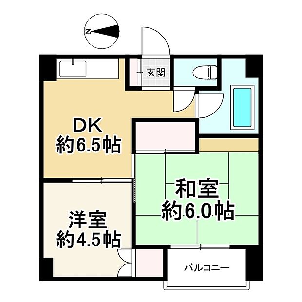 中野コーポビアネーズ(2DK) 10階の間取り図