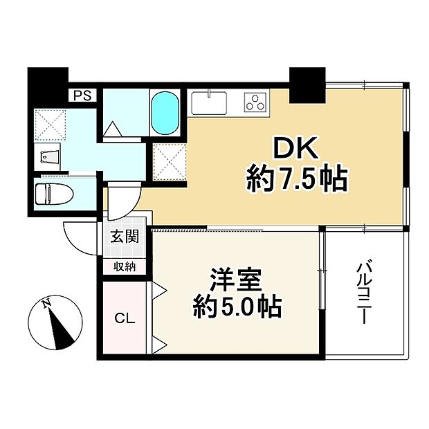 世田谷代田サンライズマンション(1DK) 1階の内観