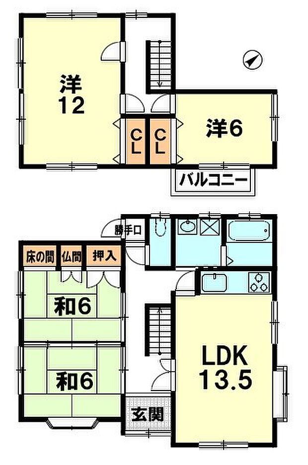 1階は続き和室もあり、寝室や客間としても利用いただけます