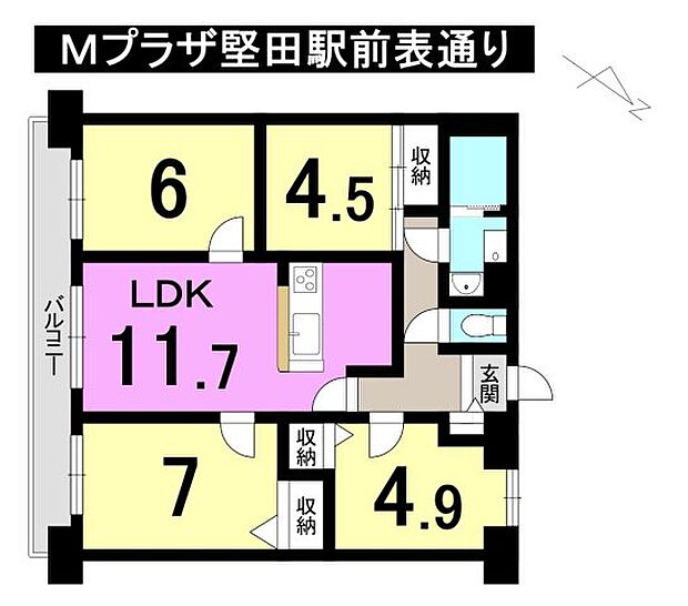 Ｍプラザ堅田駅前表通り(4LDK) 10階の内観