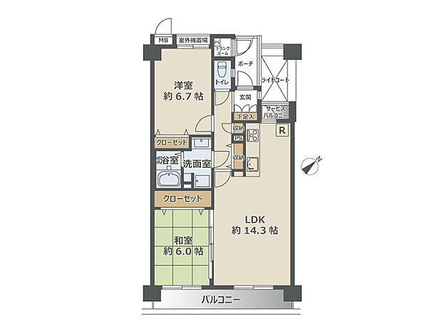 アーベイン・エス朝霞三原　(志木本店)(2LDK) 2階/2階部分の内観