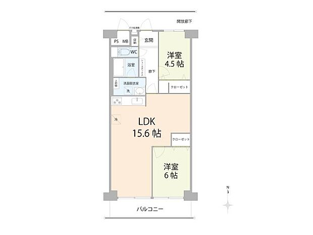 コトー朝霞中央公園　（朝霞店）(2LDK) 3階の内観