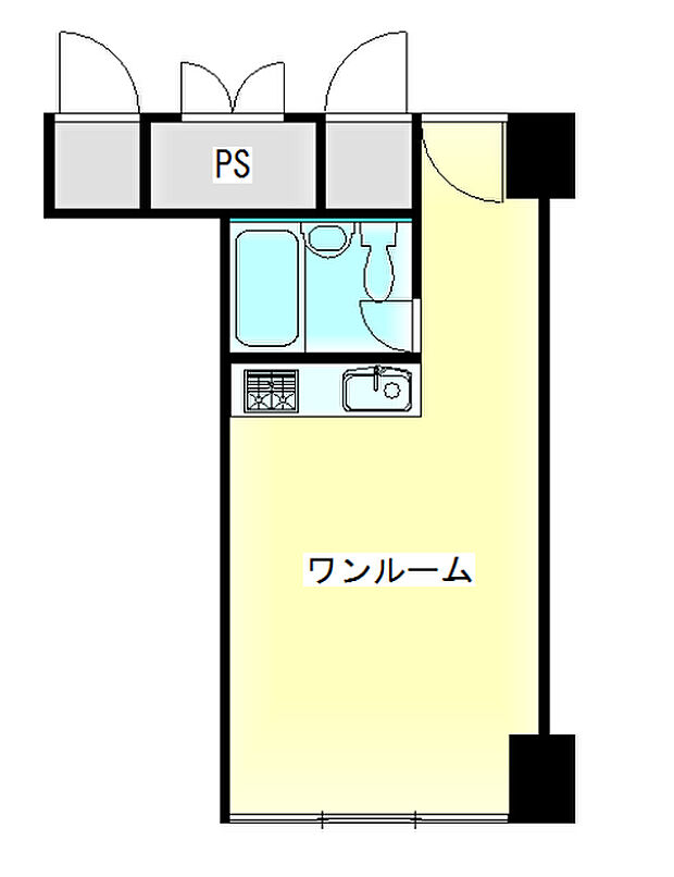新大阪コーポビアネーズ(1R) 7階/739の間取り図