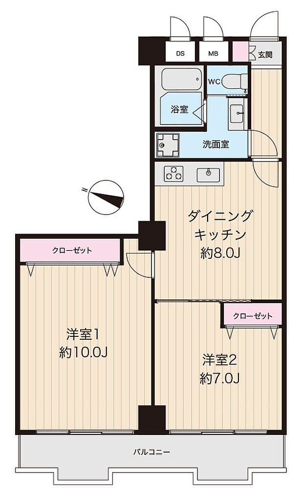 東海ホーム富岡八幡(2DK) 2階/202のその他画像