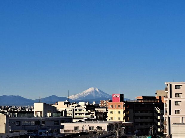 ルーフバルコニーからは富士山も拝めます