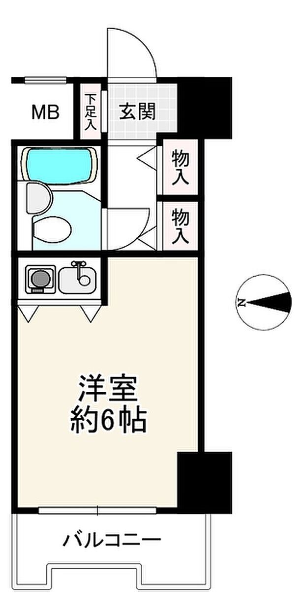 ホーユウパレス日本橋(1R) 7階の間取り図