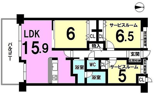ロイヤルシャトー奈良三条通(1SLDK) 3階の間取り図