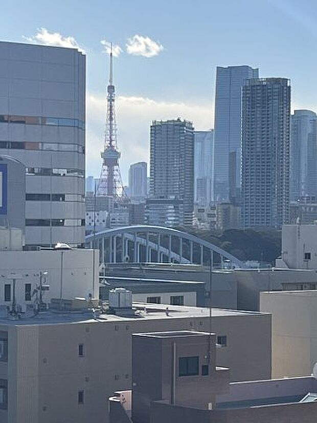 低層階からでも東京タワービューをお楽しみいただけます。