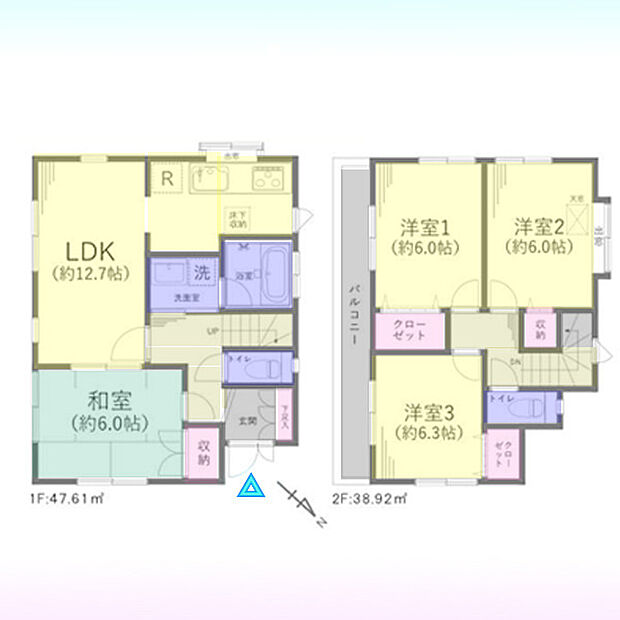 春日部市本田町1丁目(4LDK)の内観