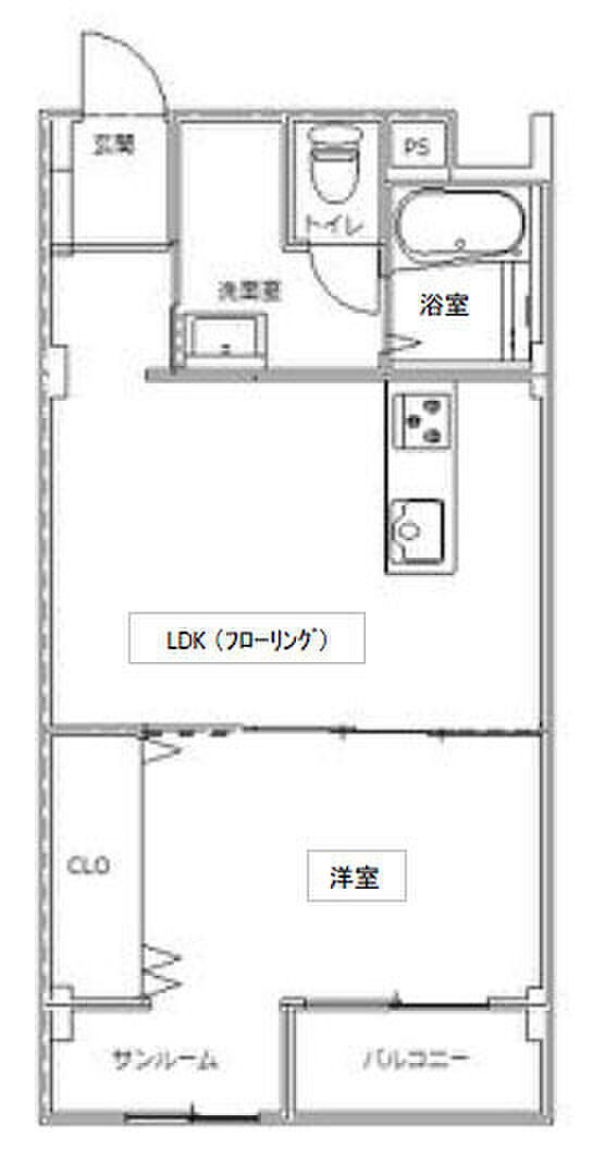 浴室・トイレ別！全面内装工事施工済みの綺麗なお部屋です！