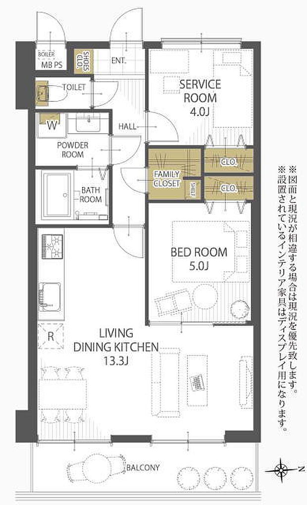 4階53.07m2東向き1SLDK 新規リノベーション物件です。