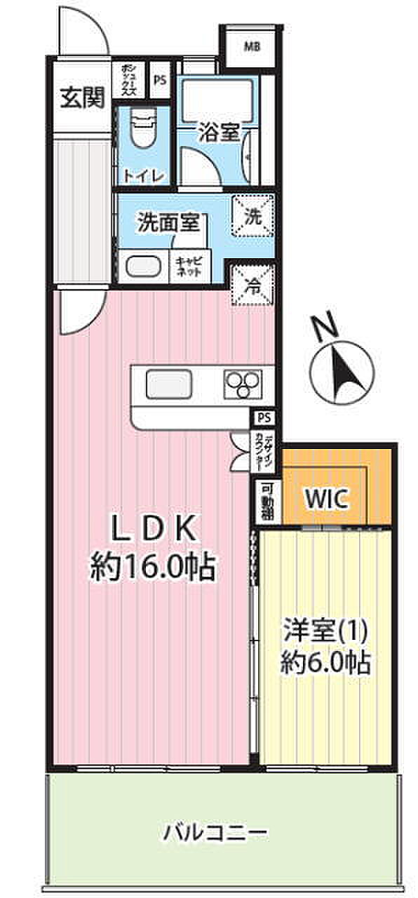 ロイヤルガーデン本八幡ブランシャトー(1LDK) 2階の間取り図