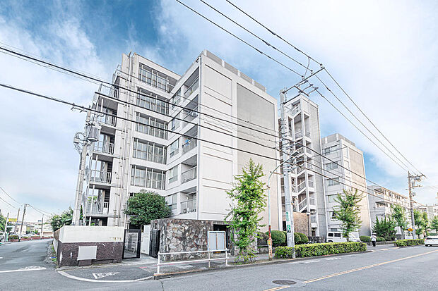 外観｜管理体制の整った、鉄骨造7階建のマンション。最寄りの武蔵小金井駅までは徒歩12分で、都内主要部を含む多方面へのアクセスが良好です。