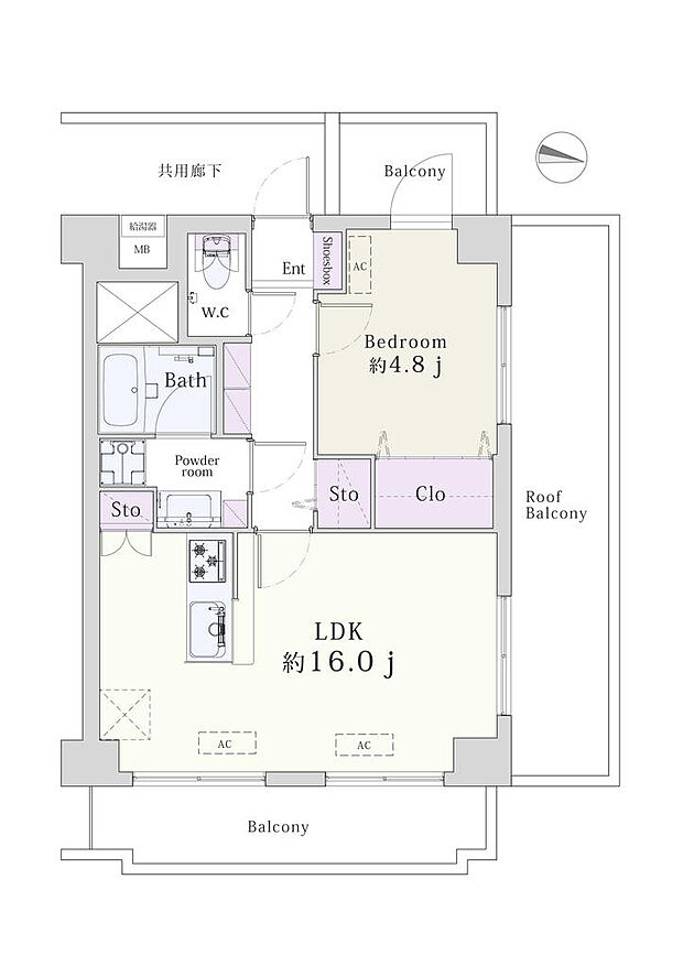 ストーク高田馬場2番館(1LDK) 3階/301の内観