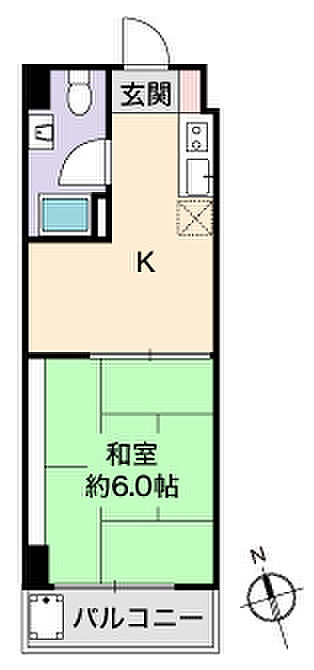 ＫＯＮＫＯコーポ新宿(1K) 9階の内観