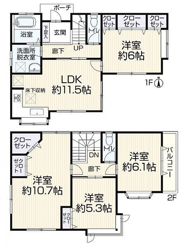 横浜市旭区二俣川1丁目　一戸建て住宅（中古）(4LDK)の内観