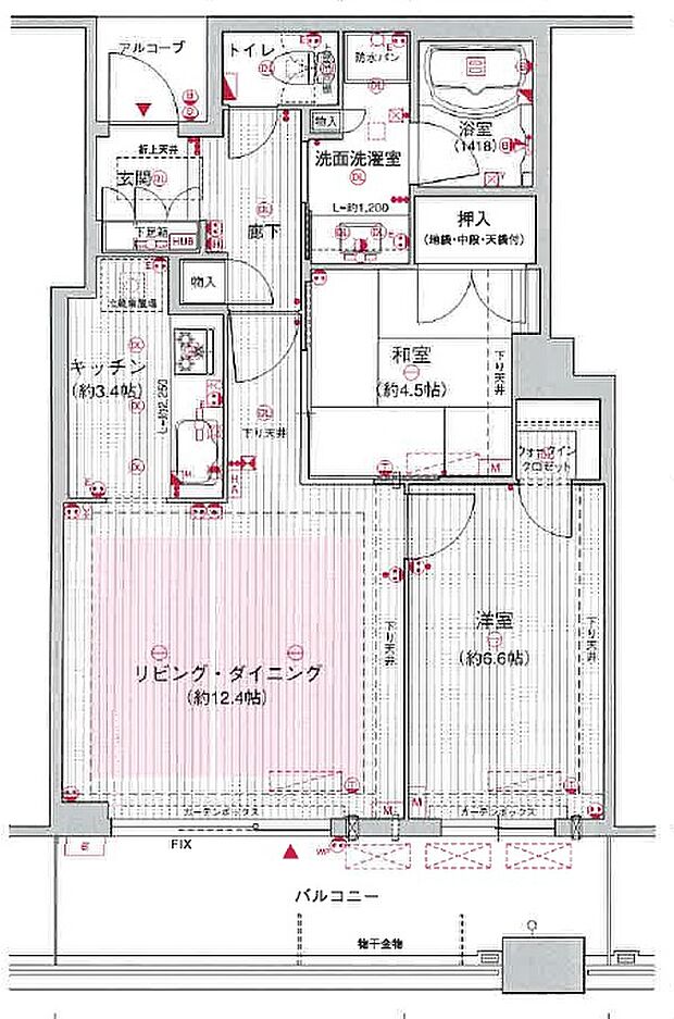 ジオタワー宝塚EAST(2SLDK) 11階の内観