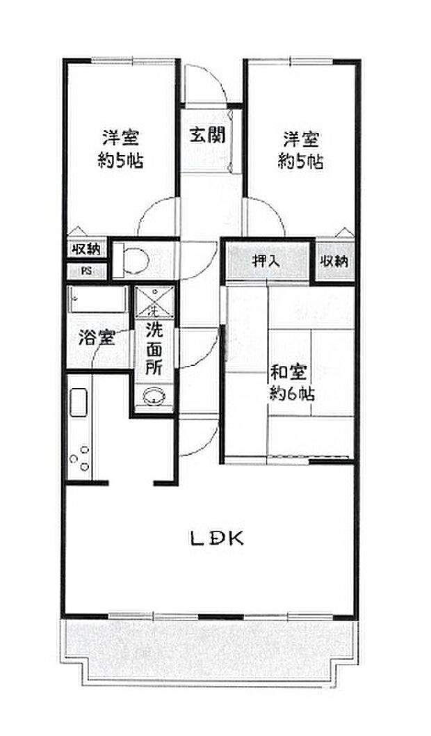 ライオンズガーデン久喜壱番館(3LDK) 8階の間取り図