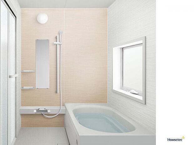 【同仕様写真/浴室】浴室はハウステック製の新品のユニットバスに交換します。新品のお風呂で1日の疲れをゆっくり癒すことができますよ。