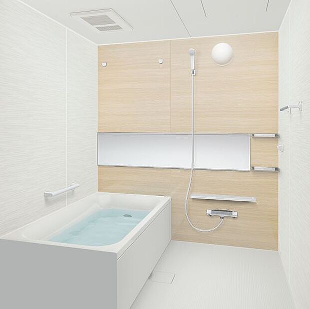 【バス】【同仕様写真】浴槽はハウステック製の新品に交換します。※カラーは変更になる場合があります。