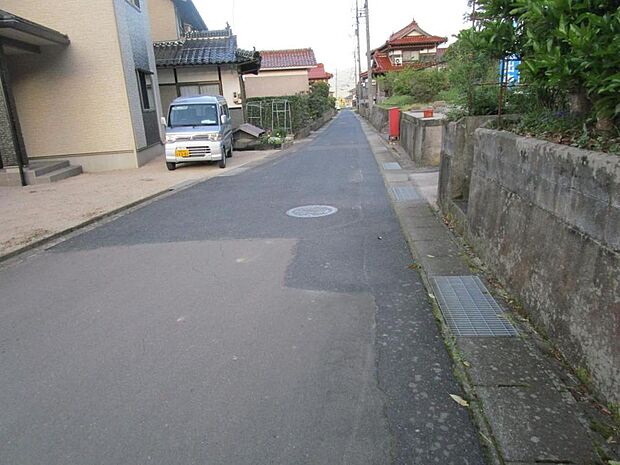 前面道路です。