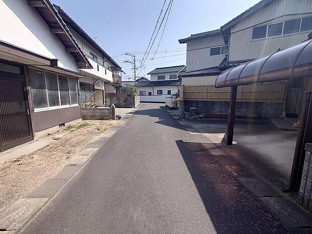 前面道路です。