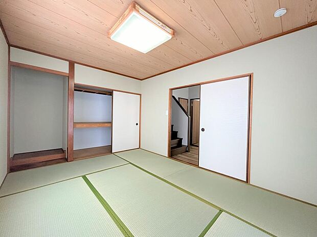 【リフォーム済】1階和室は畳の表替、襖・障子の張替を行いました。