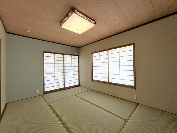 【リフォーム済】1階和室は畳の表替、襖・障子の張替を行いました。