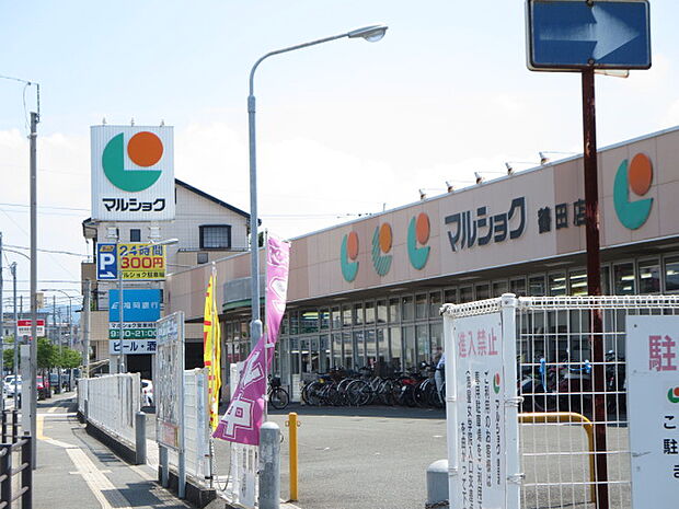 スーパー「マルショク」鶴田店様まで徒歩11分（850M）です。食料品揃ってますよ。駐車場も完備されてますので車での買い物も大丈夫です。