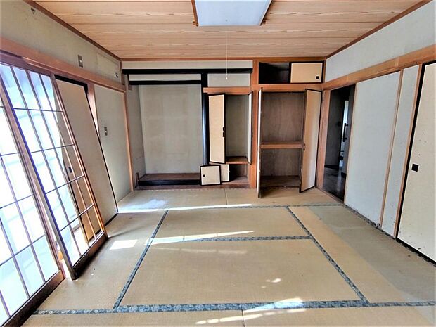 【リフォーム中】1階和室の床の間や押し入れは2畳分の広さのクローゼットを新設します。