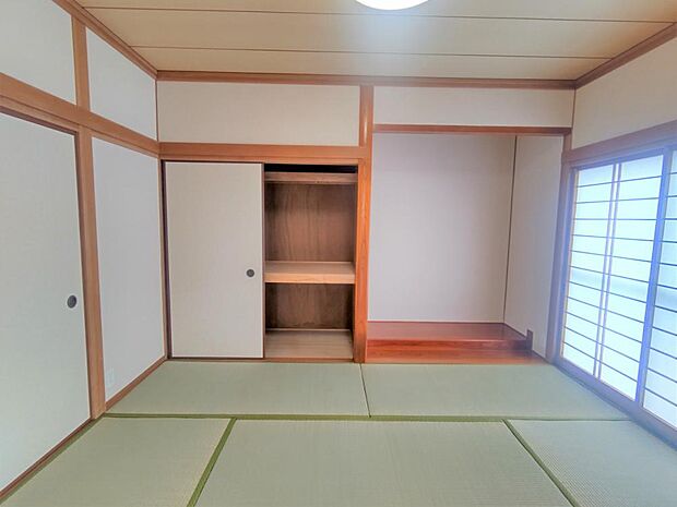 【リフォーム後写真：和室】6畳の和室は畳を表替えしました。