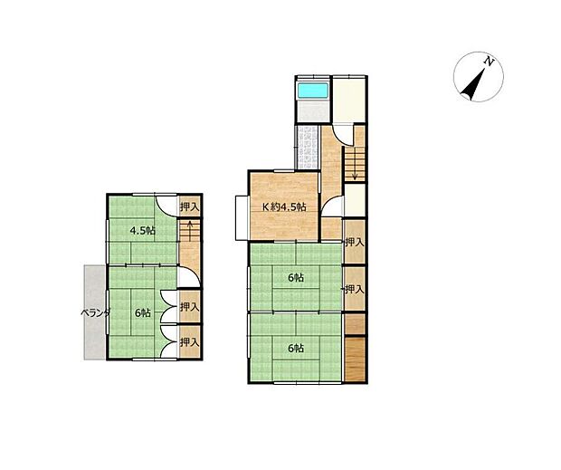 【リフォーム前間取り図】