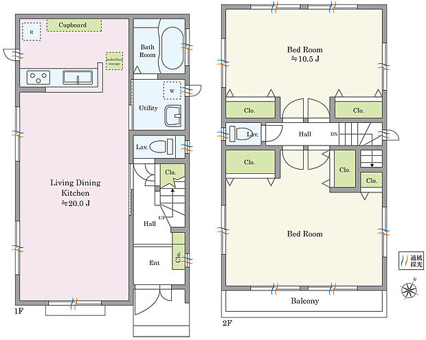 各居室が広々とした快適空間♪将来的に居室の分割も可能な間取り設計となっております。