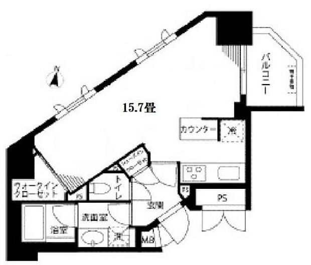 ジオ西新宿ツインレジデンス(1LDK) 7階の内観