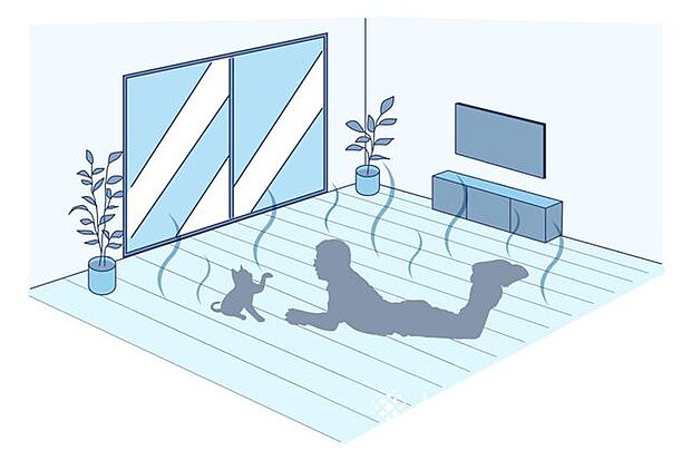 □床暖房□足元からじんわりと部屋を暖める床暖房。空気や肌が乾燥しにくいが嬉しいですね♪他にもホコリが舞いにくくお部屋の空気がクリーンなところも床暖房の特徴です！