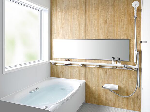 お風呂は機能性が優れたリクシル製「リデア」１６２０サイズを導入