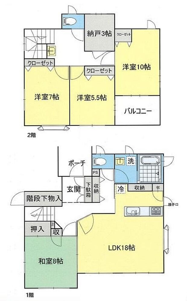 4SLDK　　土地面積：159.48平米　建物面積：125.57平米