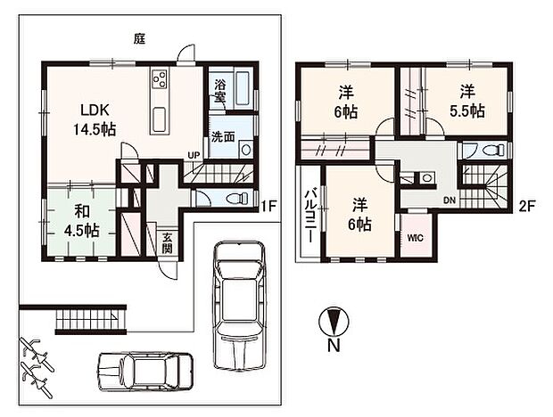 WICなど、収納豊富な4LDK。全居室+室内随所に豊富な収納を設け、空間を有効的にご活用いただけます