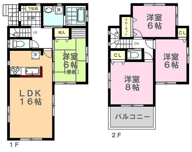 宇都宮市ゆいの杜五丁目　中古戸建(4LDK)の内観