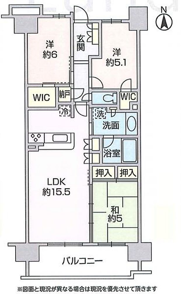 オハナ淵野辺ガーデニアカームレジデンス(3LDK) 8階の間取り図